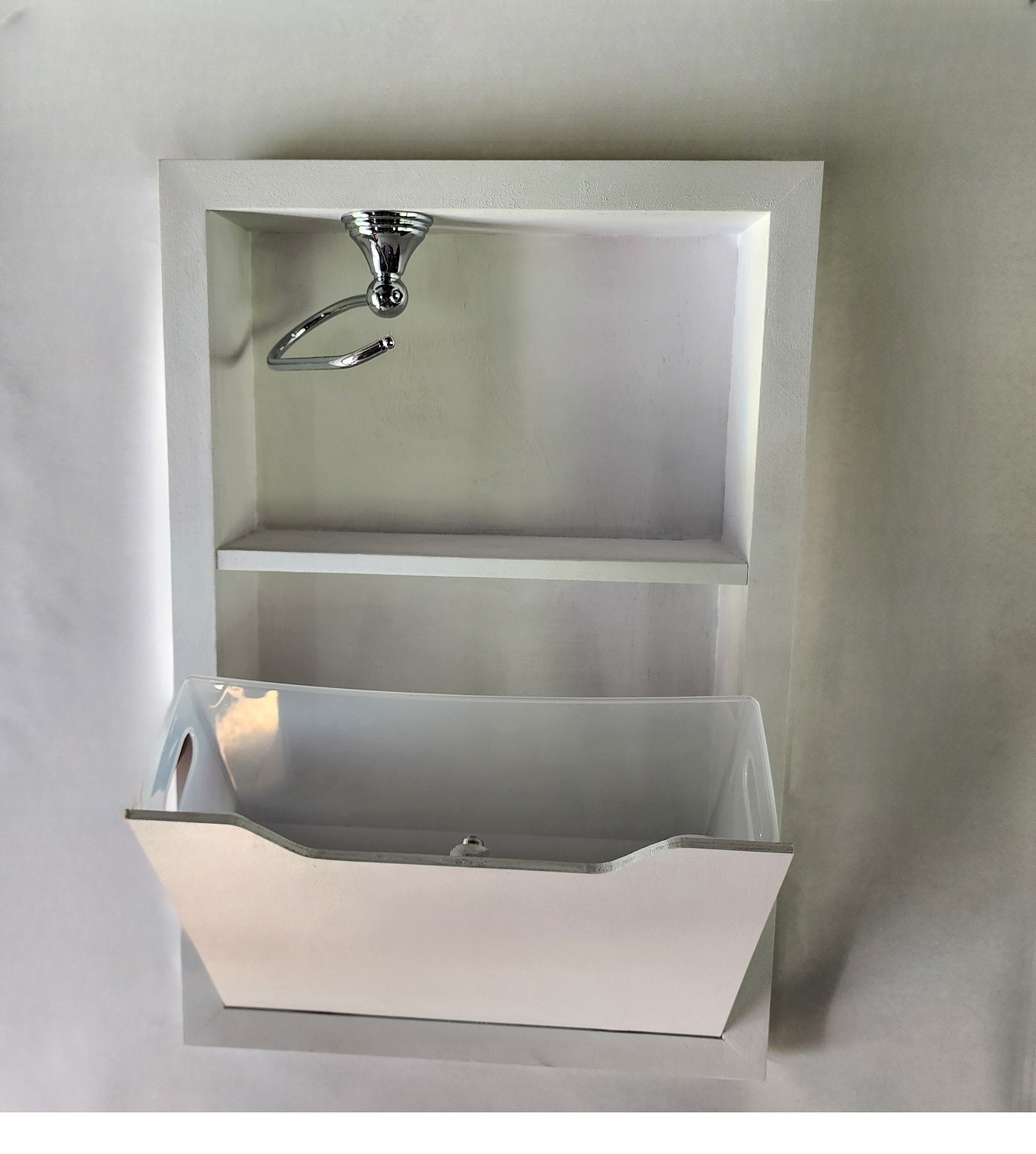 Recessed Bathroom Niche - Waste & Toilet Paper