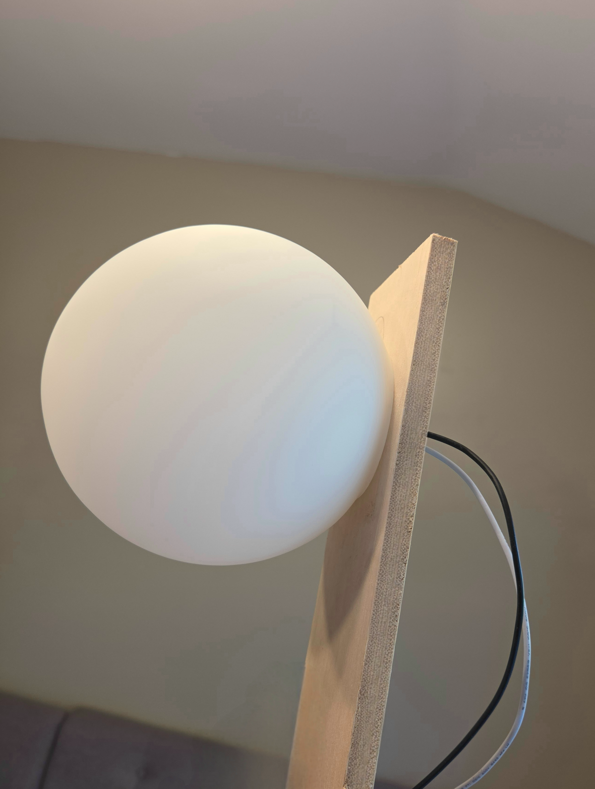 Flush Mounted Globe Sconce Light