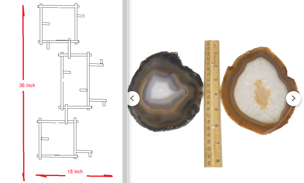Agate Wall Light Array