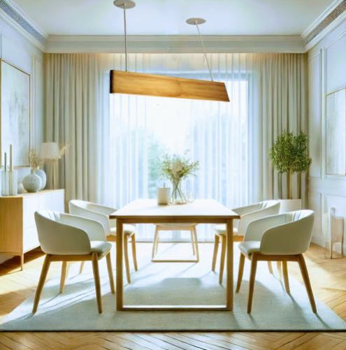 LED Wood Hanging Pendent Light