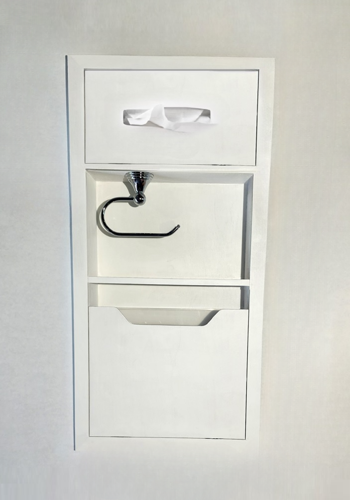 Recessed Bathroom Niche - Waste & Toilet Paper & Tissue