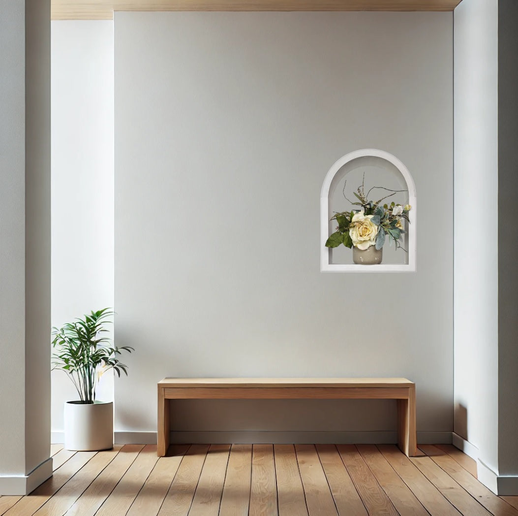 Recessed Arched Top Wall Storage Niche