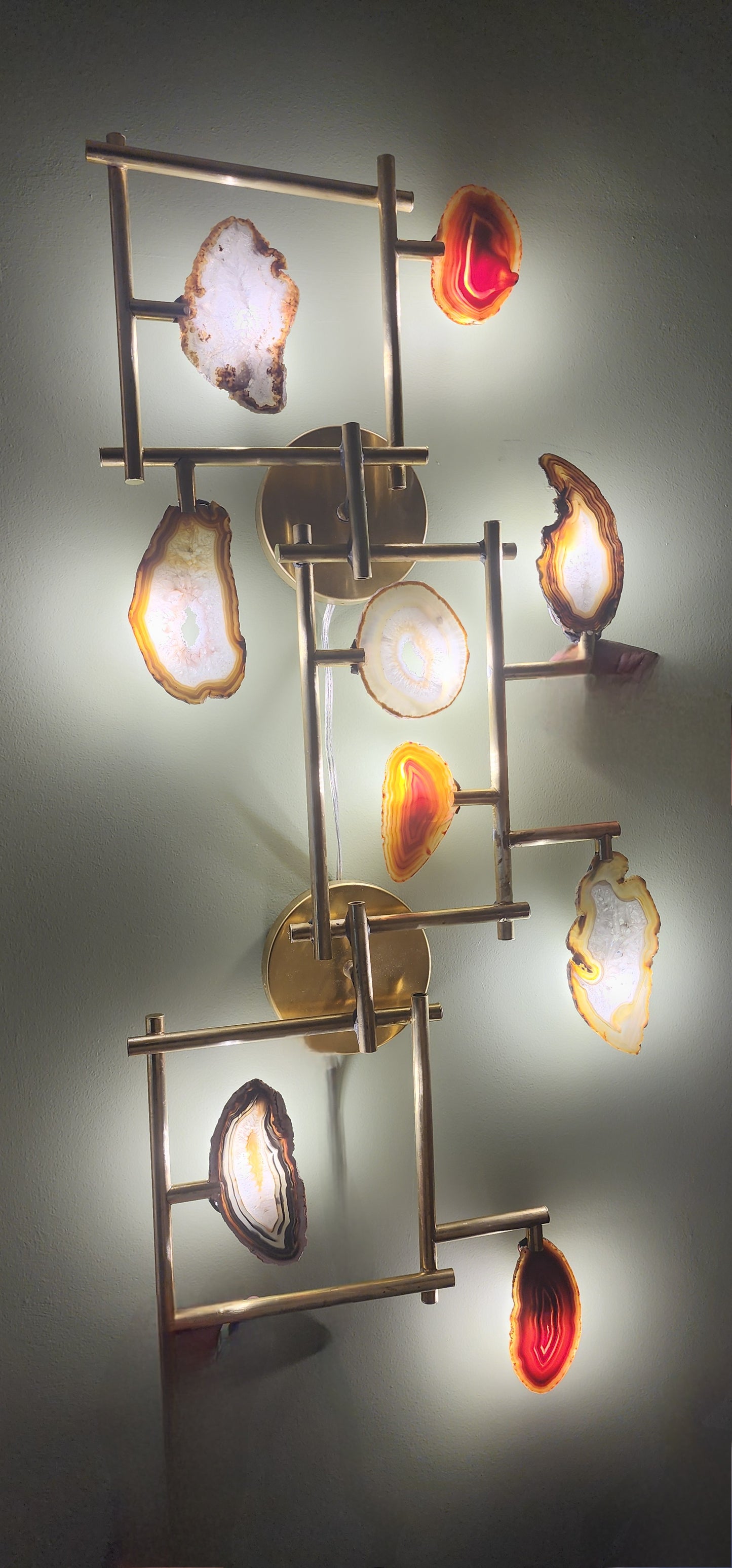 Agate Wall Light Array