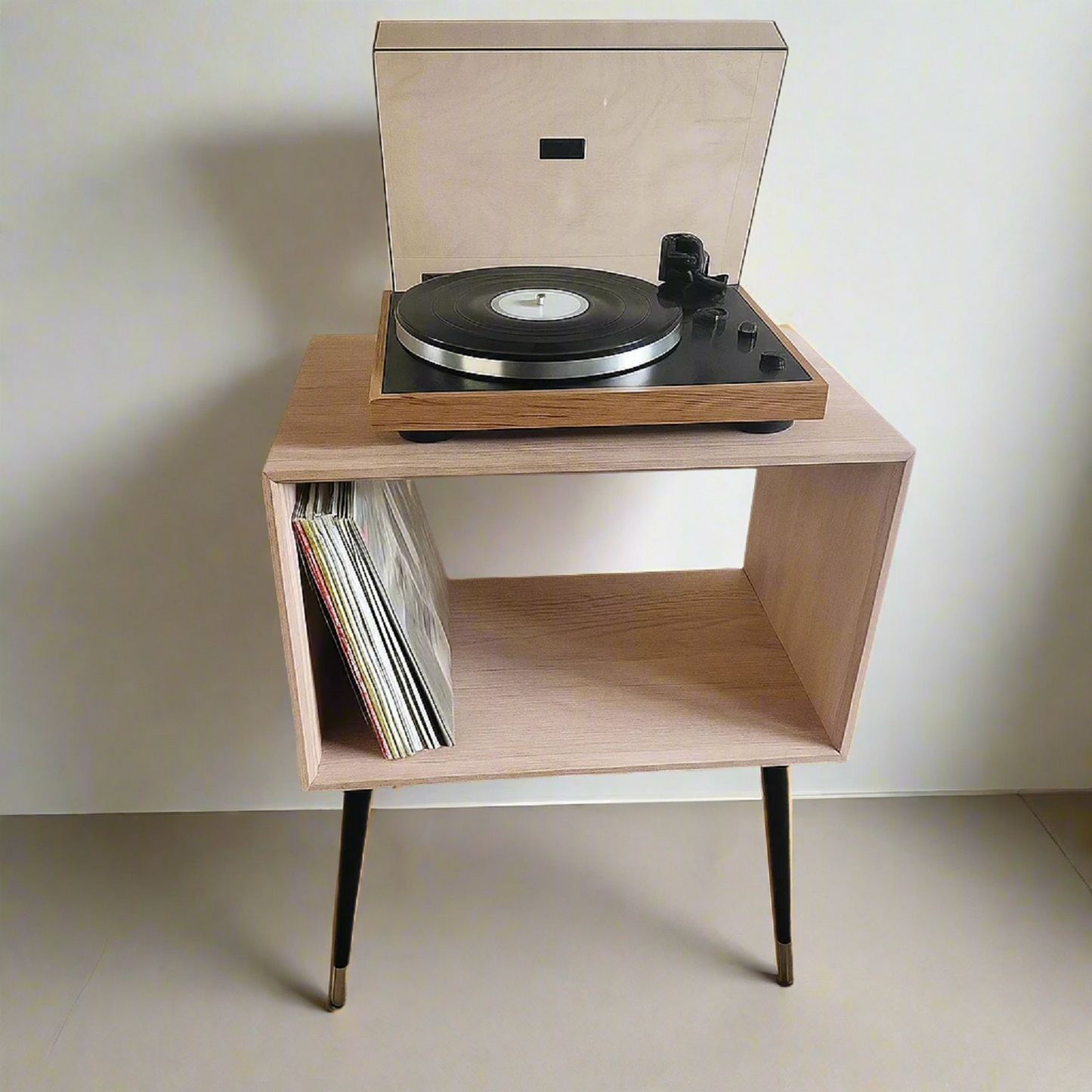 Vinyl Record Player Console