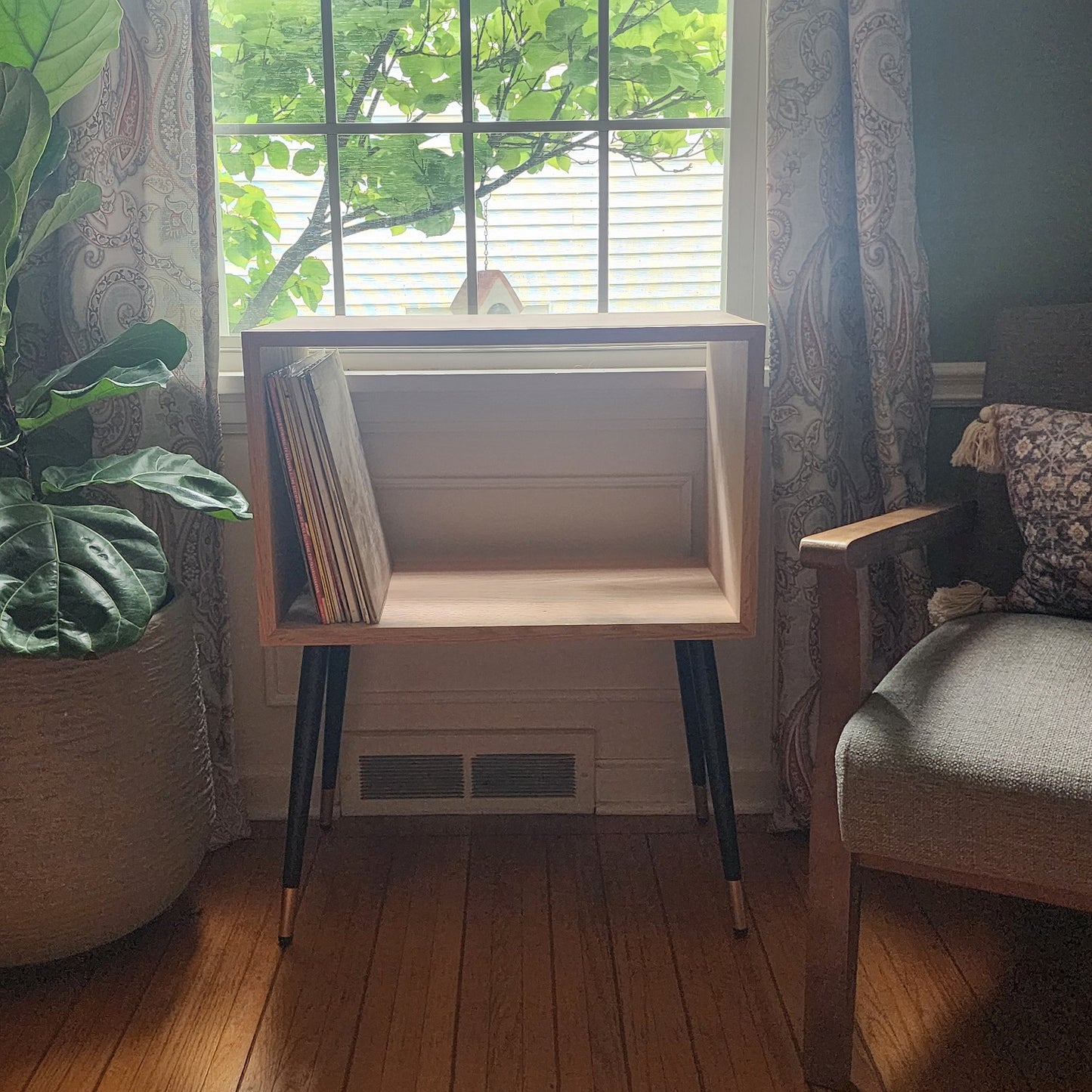 Vinyl Record Player Console