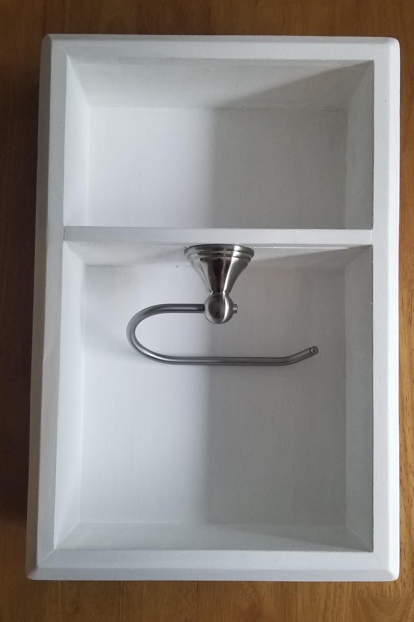 Recessed Toilet Paper Holder with Storage Niche