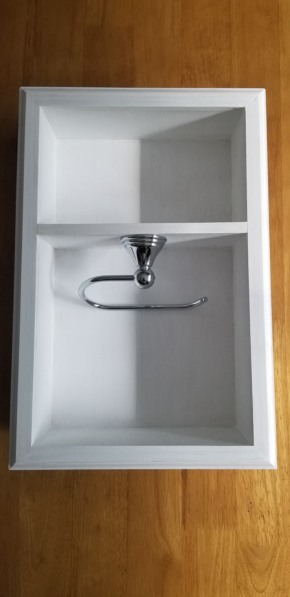 Recessed Niche Toilet Paper Holder with Storage Niche