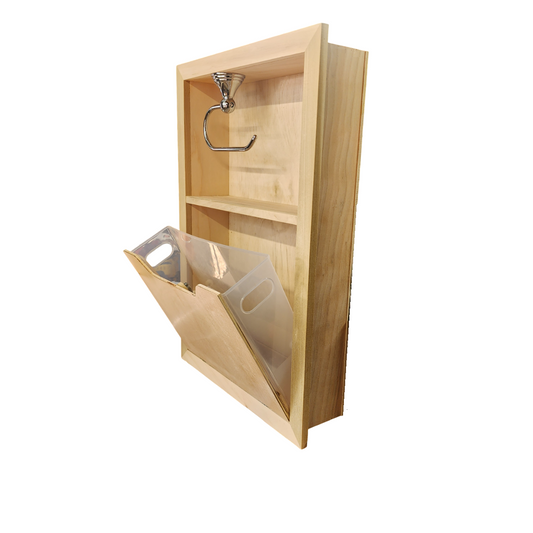 Recessed Bathroom Niche - Waste & Toilet Paper