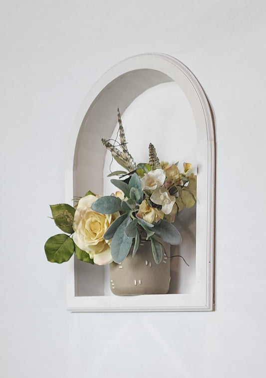 Recessed Niche Arched Top Wall Storage 24" x 15.5" x 4"