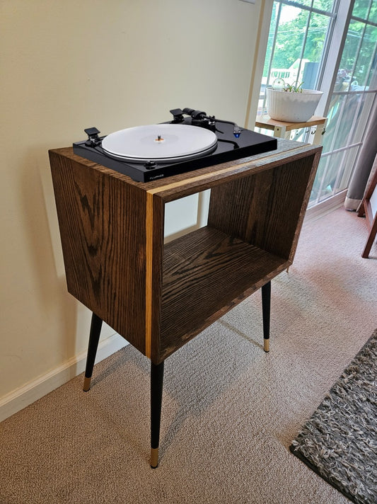 Vinyl Record Player Console