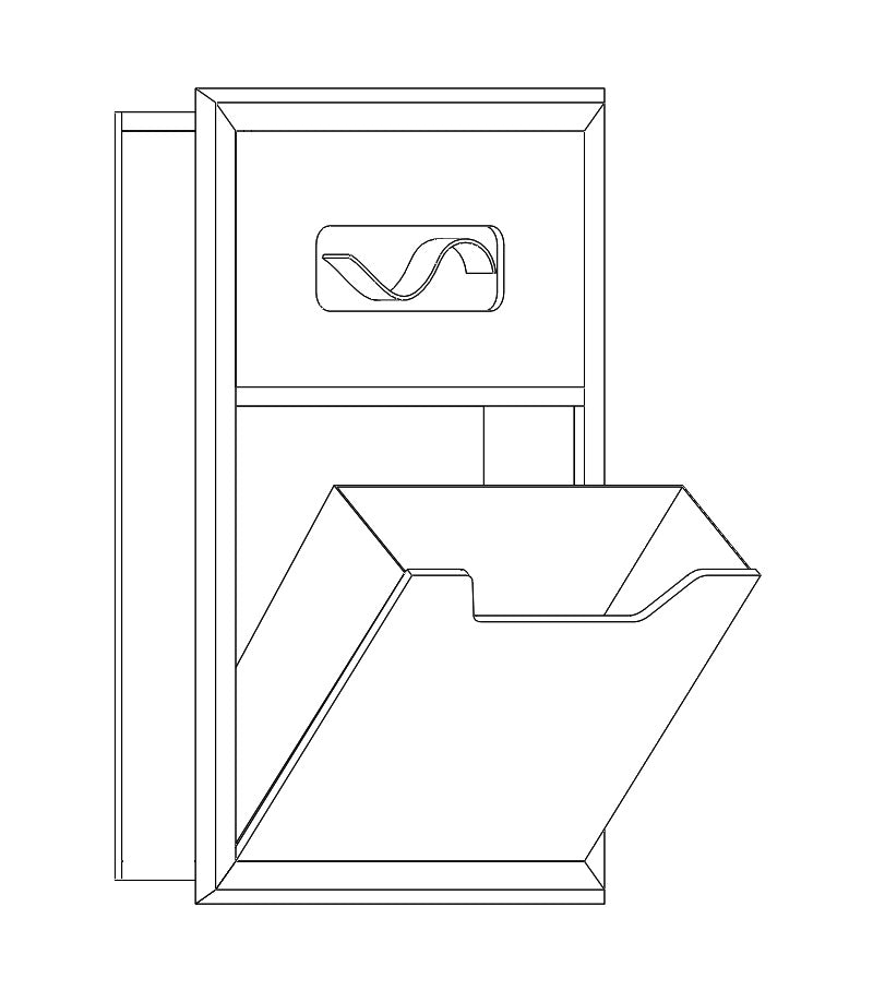 Recessed Bathroom Niche - Waste & Tissue Box