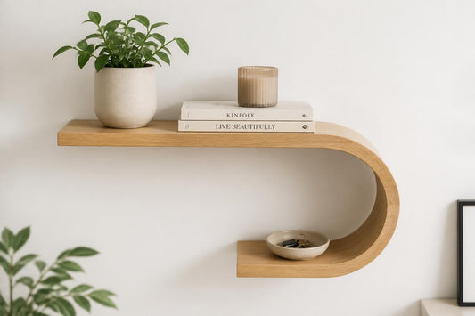 Curled Floating Shelf