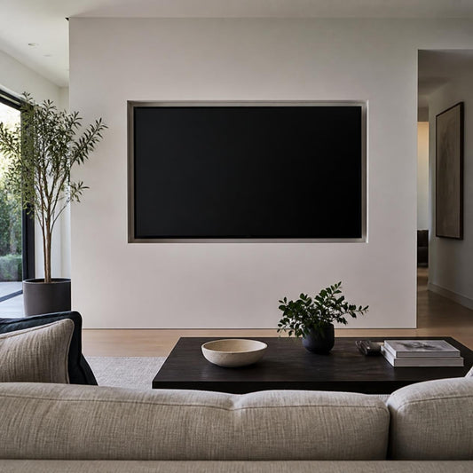 TV / Monitor Recessed Niche With VESA Mount And Outlet