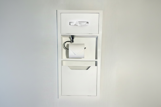 Recessed Bathroom Niche - Waste & Toilet Paper & Tissue