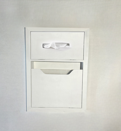Recessed Bathroom Niche - Waste & Tissue Box