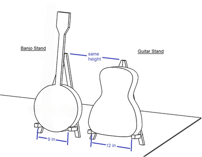Acoustic Guitar Wood Floor Stand