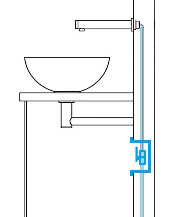 Recessed Shut-Off Valve Niche