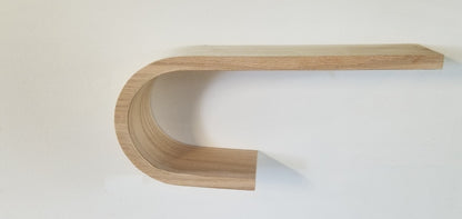 Curled Floating Wood Shelf