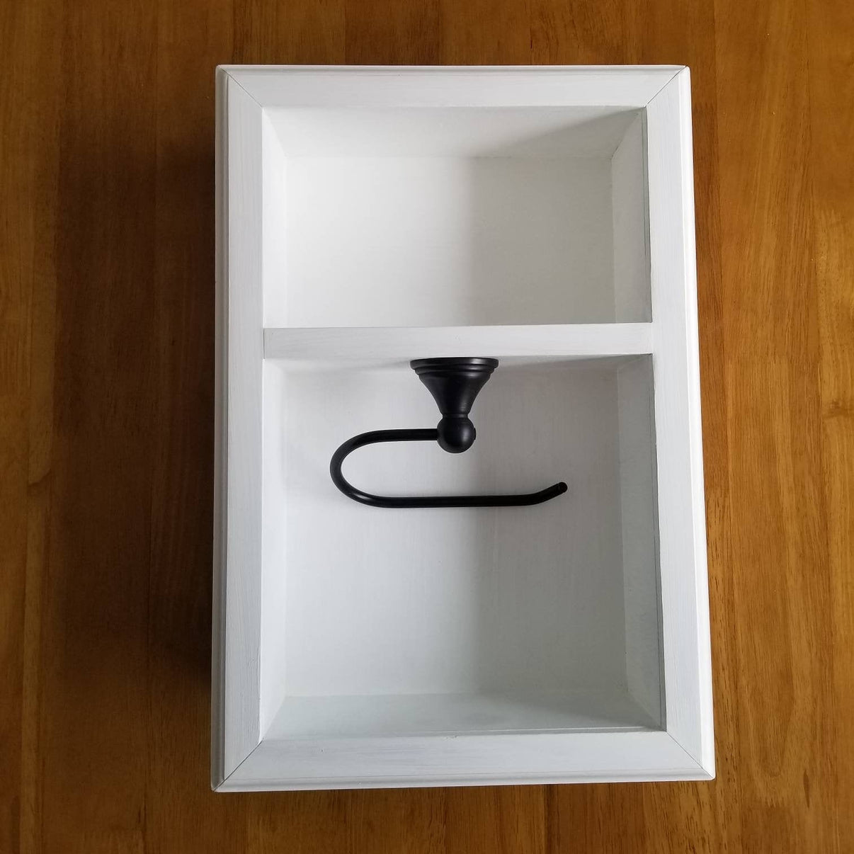 Recessed Toilet Paper Holder with Storage Niche Hammer and Nail Studios